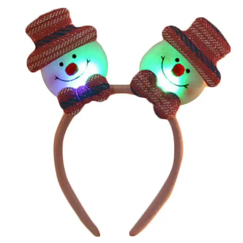 1 шт. милый снеговик лось Санта Клаус Рождественская блестящая тиара аксессуары