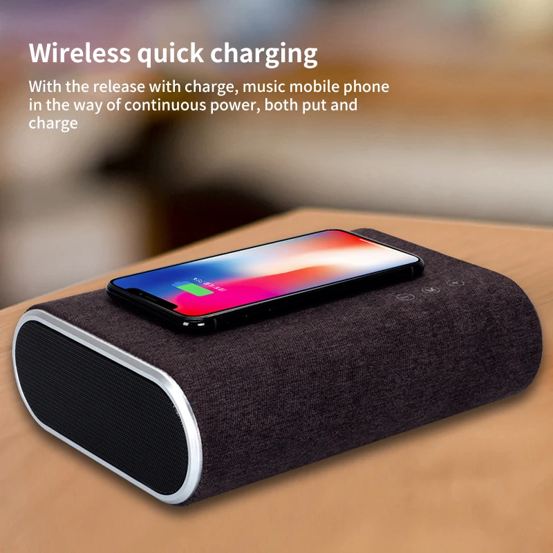 Bluetooth динамик сабвуфер Беспроводное зарядное устройство 3 в 1 для Xiaomi быстрое зарядное устройство для Iphone 11 Функция касания экрана power Bank