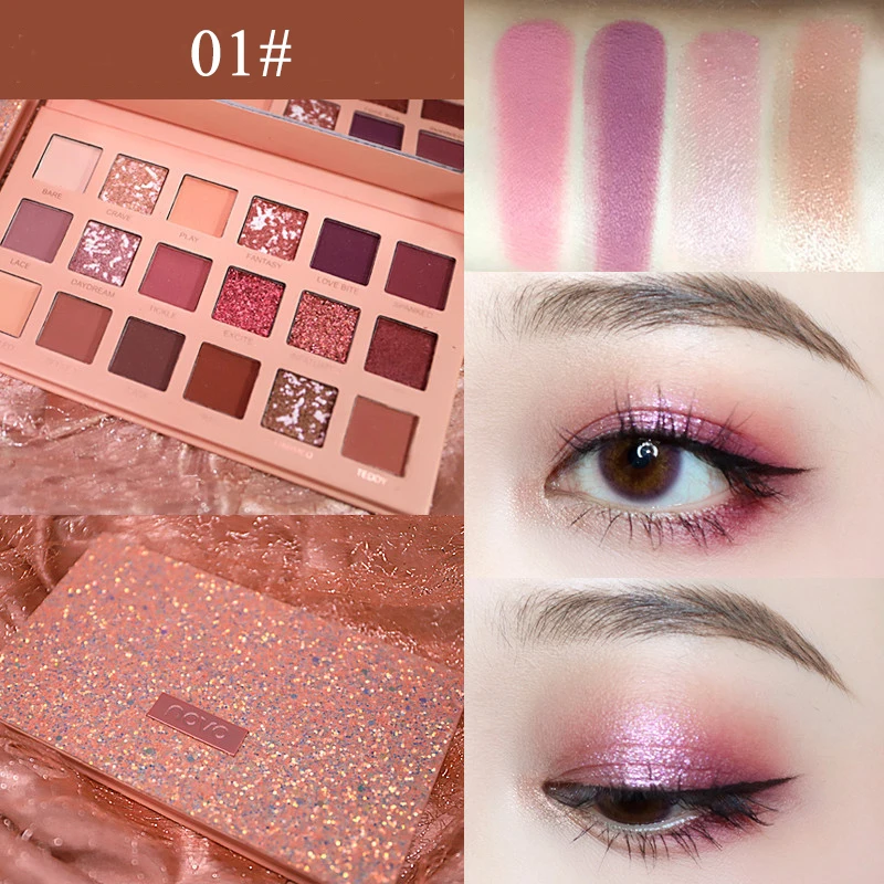 Desert Rose Eye Shadow Pallete Disc Shine сверкающие ученики для начинающих Beauty Makeup матовая