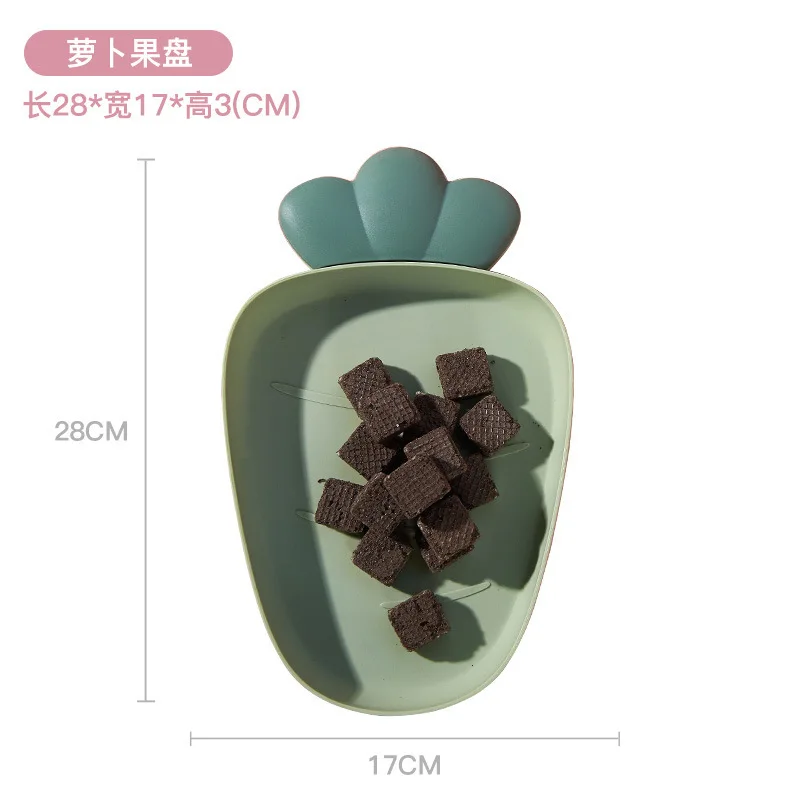 Пластиковая десертная тарелка для офиса маленькая фруктов домашний журнальный