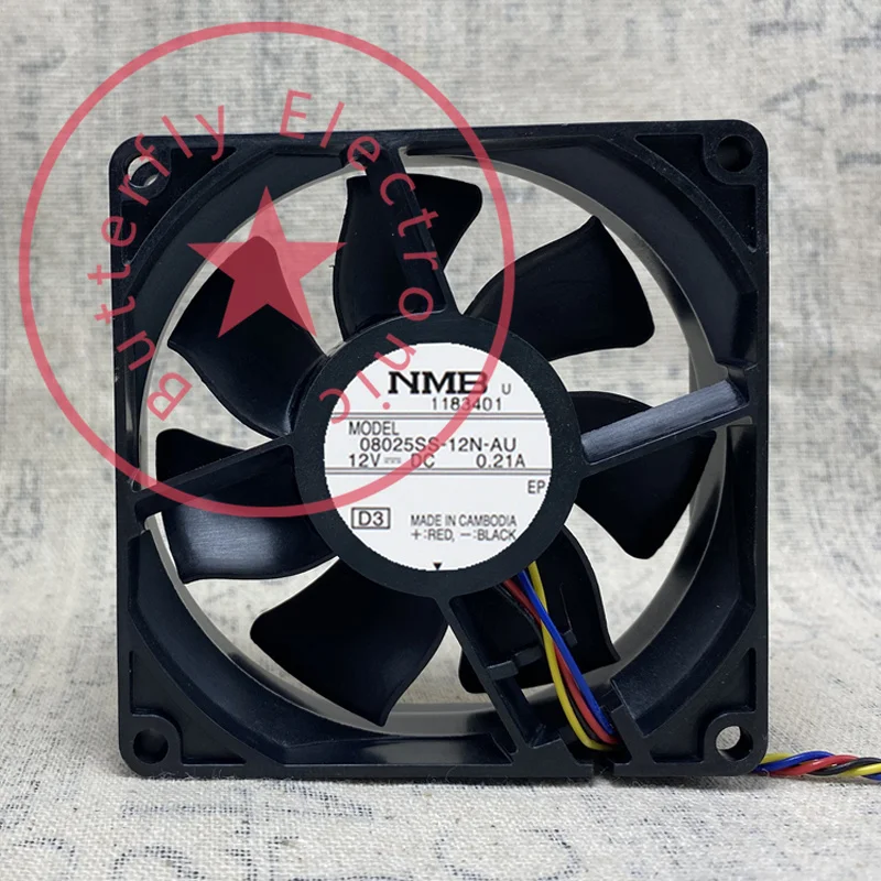 

Новинка 08025SS-12N-AU 12 В 0.21A PWM кулер охлаждения 80*80*25 мм 8 см 8025