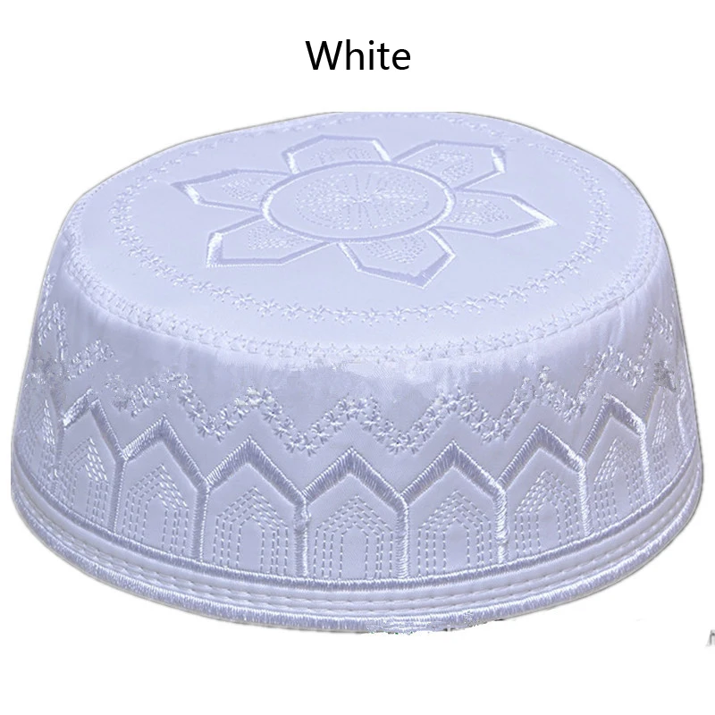 2019 мусульманские шляпы для мужчин хлопок вышивка арабских Костюмы Исламская