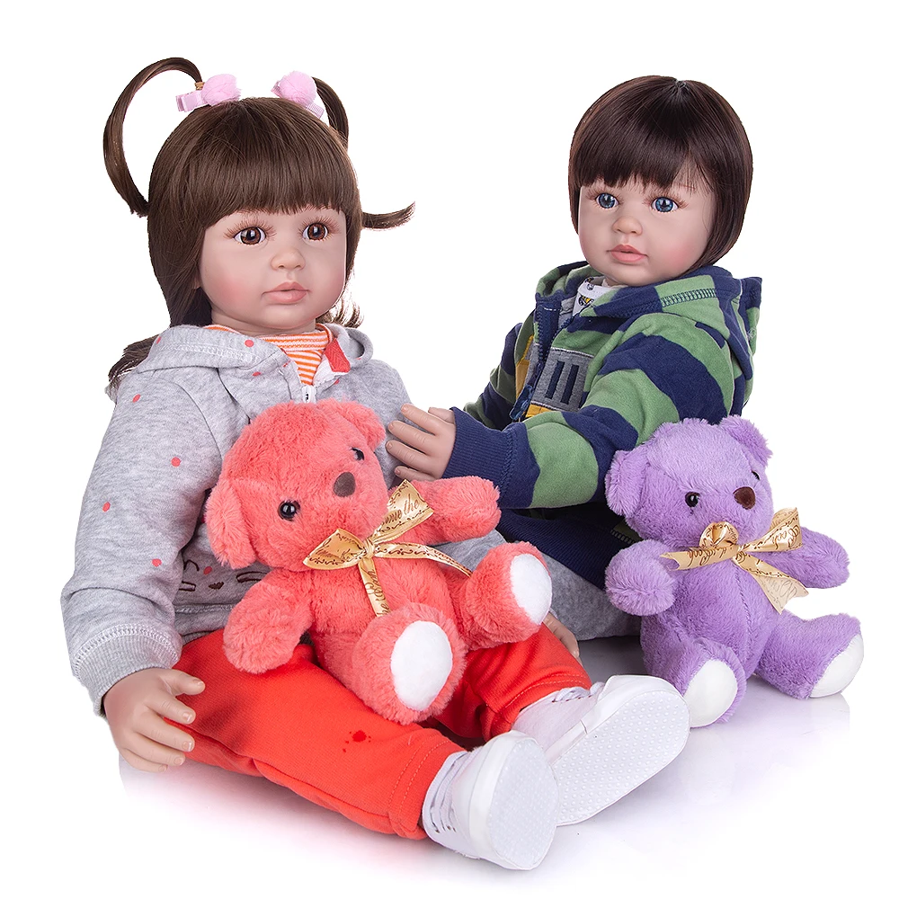 Куклы KUKADOLL 24 дюйма куклы для новорожденных близнецов тканевые Мягкие