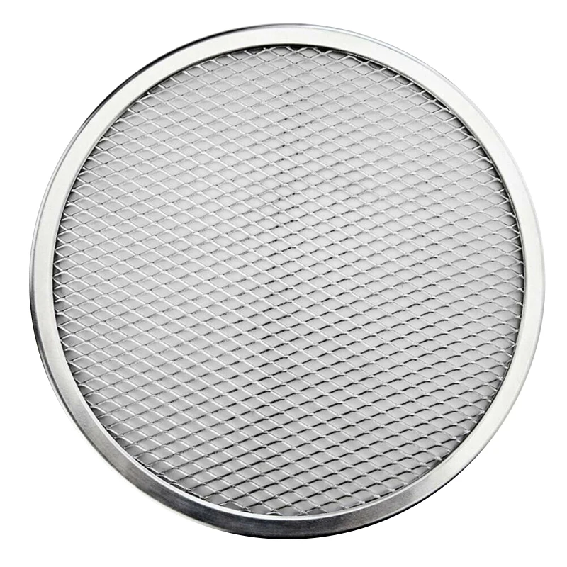 

6-17 inch Non stick Pizza Screen Pan Baking Tray Metal Net New Seamless Aluminum Metal Net Bakeware Kitchen Tools Baking Mold