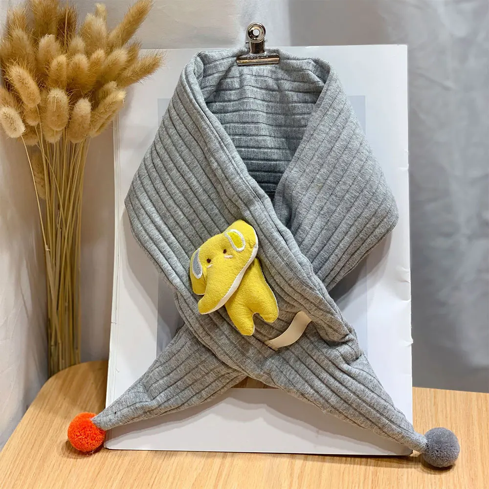 Осень Детские Шарф Зимние Дети Девочки Плюшевые Игрушки Шеи Теплые Шарфы для