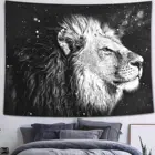 Simsant лес диких гобелен с животными психоделический Лев лес стене висит тропические растения природного ландшафта банкет для общежития