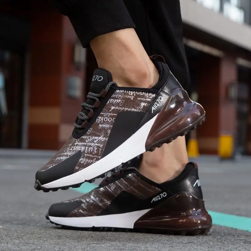 

2021 Brand Men Running Jogging Shoes Air Cushion Comfortable Walking Sport Sneakers Breathable Lightweight Wild Tide Sneakers