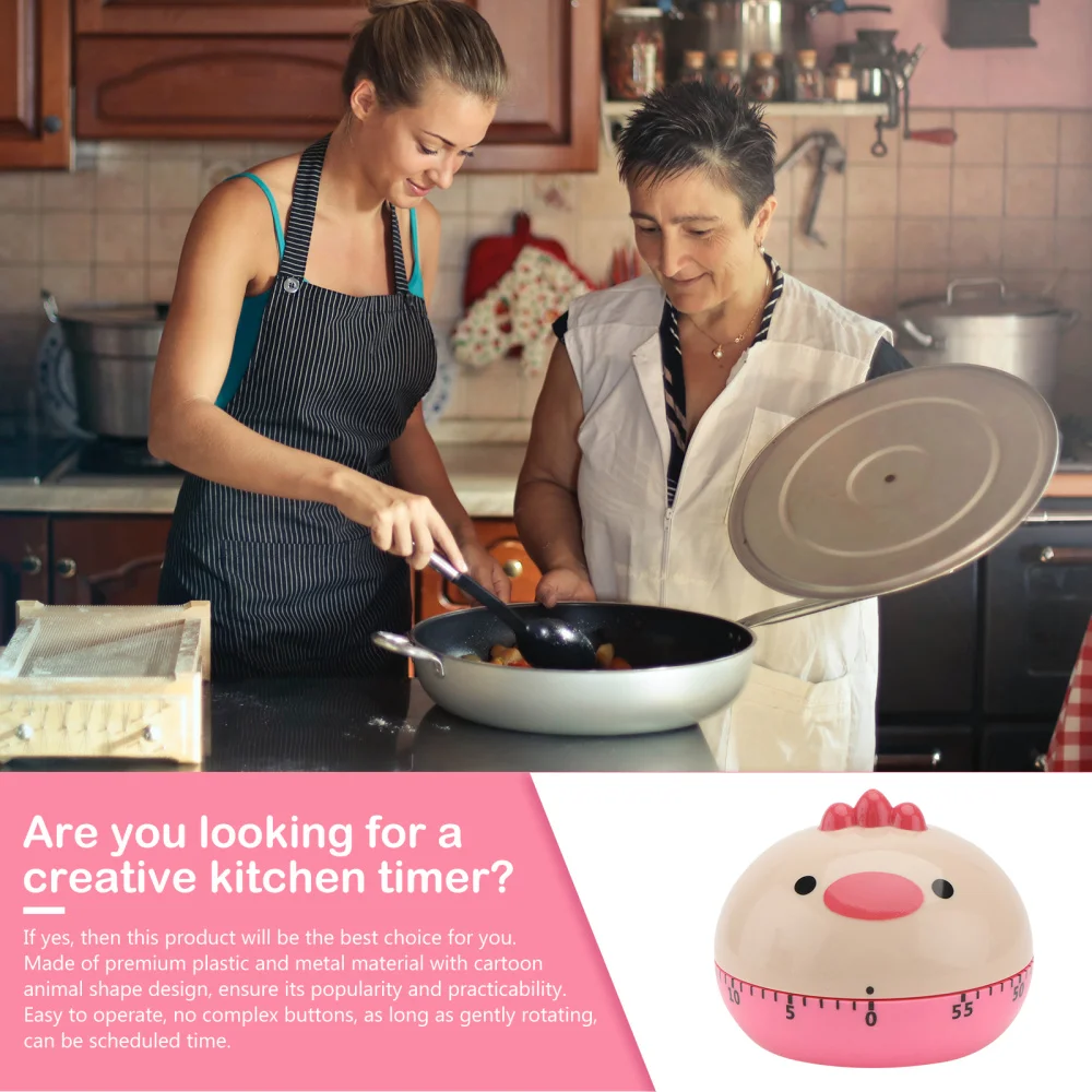 

1Pc Mechanical Timer Kitchen Timer Lovely Time Reminder Time Management Tool