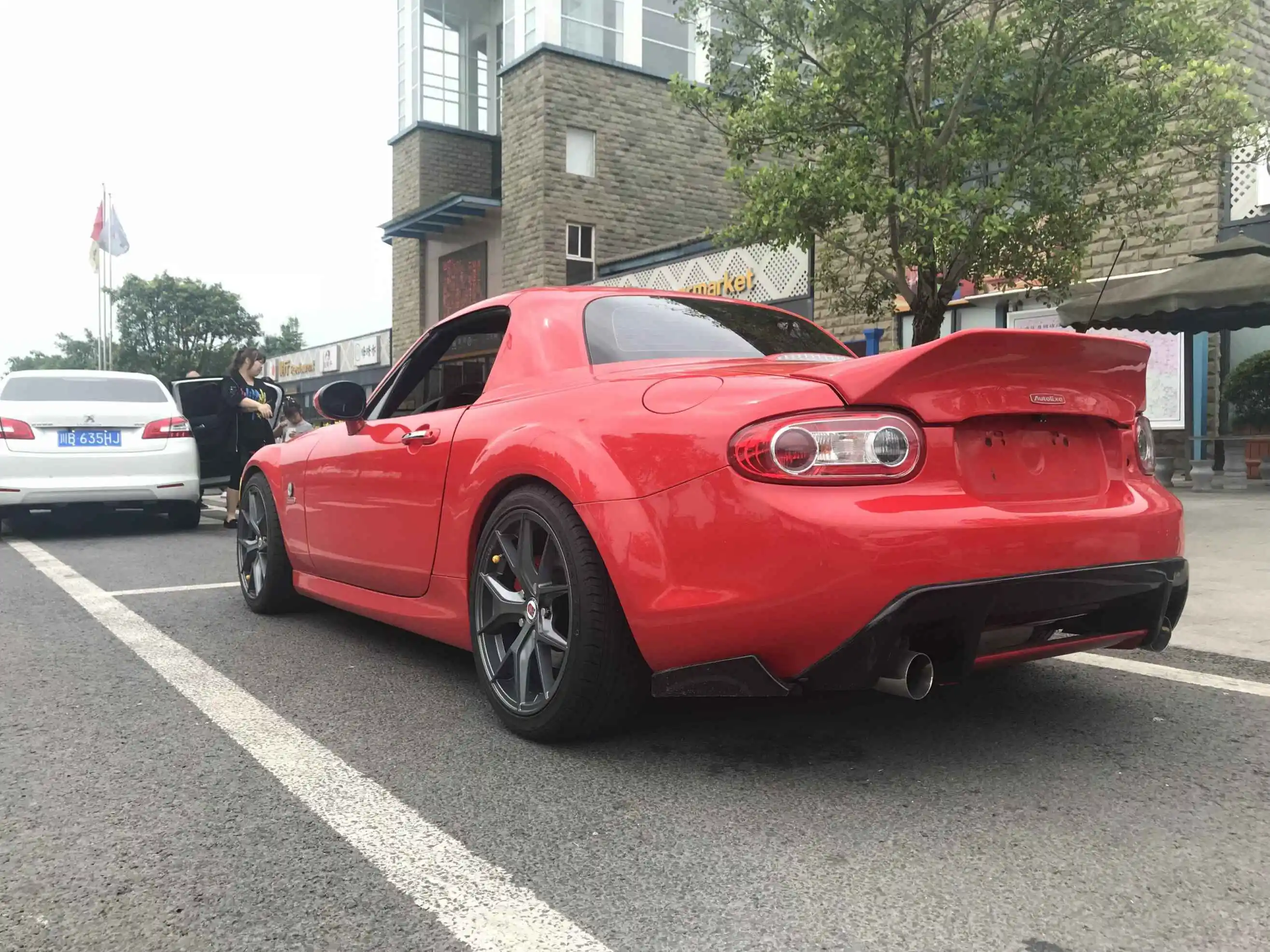 Для Mazda MX5 NC NCEC Roadster Miata жесткий топ только EPA стильное Стекловолокно Задний Duckbill спойлер FRP стекловолокно сплиттер крыло губы