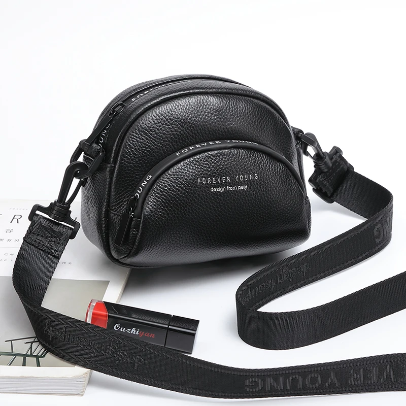 Повседневная женская сумка через плечо Wmnuo мягкие мессенджеры из натуральной