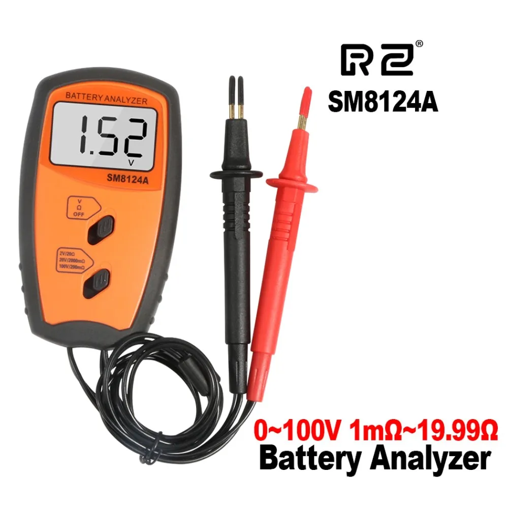 SM8124A Portable Battery Internal Resistance Voltmeter Tester Test Analyzer | Инструменты