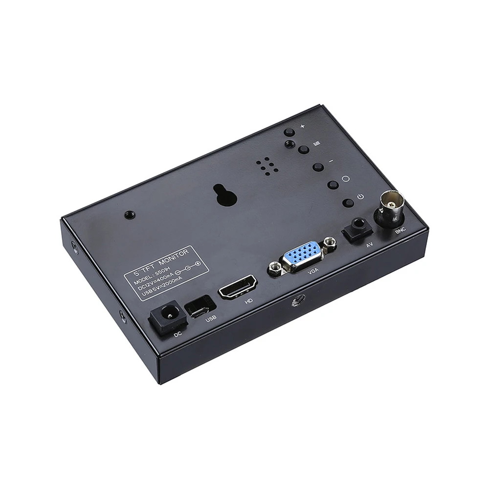 5 дюймовый мини монитор S501H 5CH VGA BNC AV HD Ypbpr ЖК дисплей экран 800*480 перекрестная линия