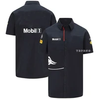 for honda red color bull f1 racing team motorsport outdoor quick drying sports jersey riding buttons polo lapel shirt