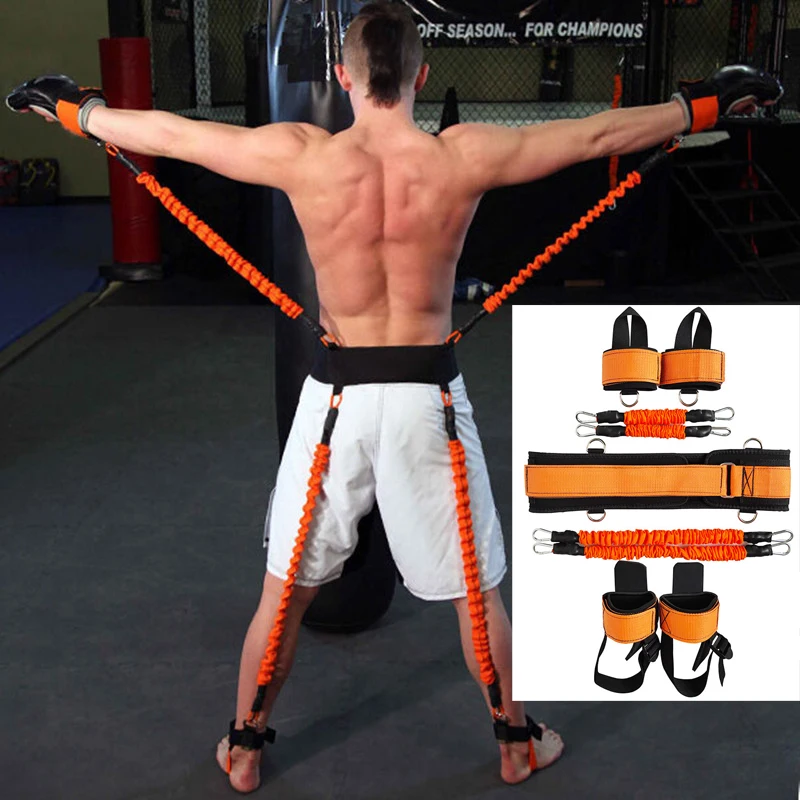 

Rubber band jumping trainer kicking boxing Taekwondo fighting basketball training explosive force training rope resistance