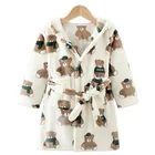 Зимняя детская ночная рубашка; Пижамный комплект для мальчиков и девочек; Новинка 2021 года; Осенние костюмы; Детская одежда; Фланелевая флисовая домашняя одежда для малышей