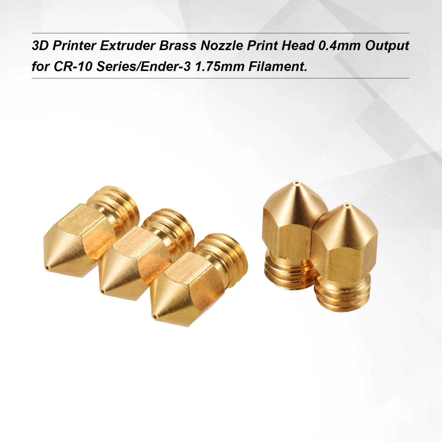 Детали для 3D принтера Aibecy 5 шт. экструдер латунное сопло резьбовой принтер M6 выход