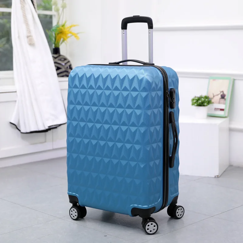 dark blue 20''carry on багаж кабина чемодан с колесиками Женская тележка чехол прокатный багаж 28 дюймов Большая Сумка Мода hardside багаж для девочек - Цвет: dark blue