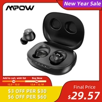 mpow m20 bluetooth wireless headphone with 106h playtime aptx tws earphones noise cancelling mic ipx7 waterproof qcc3020 earbuds