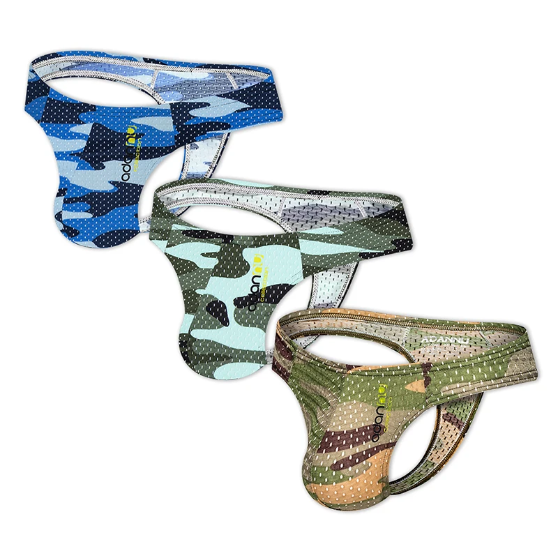 Мужские камуфляжные трусы-джоки дышащие сетчатые трусы-танга и g-стринги AD311 |