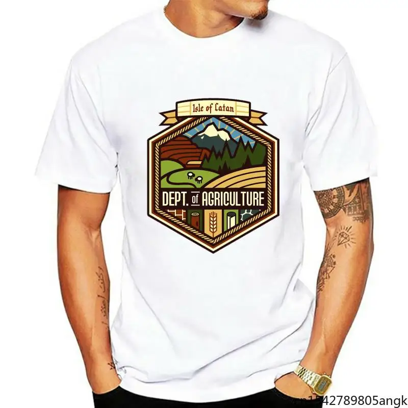 

Men T-shirt Settlers of Catan Shirt Dept of Agriculture Unisex Summer Trend Soft Round Neck Classic Casual