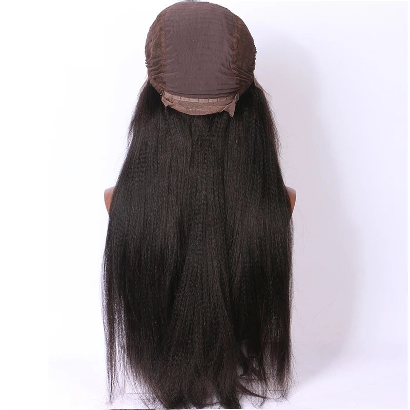 LUFFYHAIR 250% плотность Волосы remy светильник яки прямые волосы 13x6 Синтетические волосы на кружеве парик бразильский предварительно собранные человеческие волосы для волос волосяного покрова