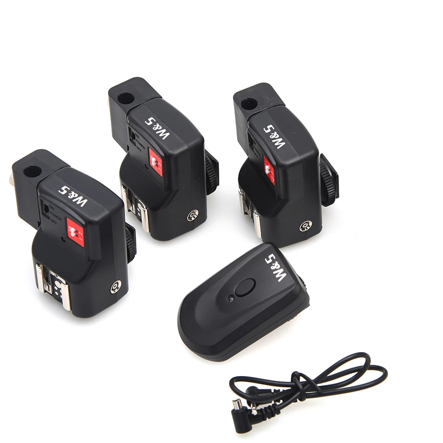 Беспроводной триггер для вспышки камеры + 3 ресивера с держателем зонта Canon Nikon Pentax