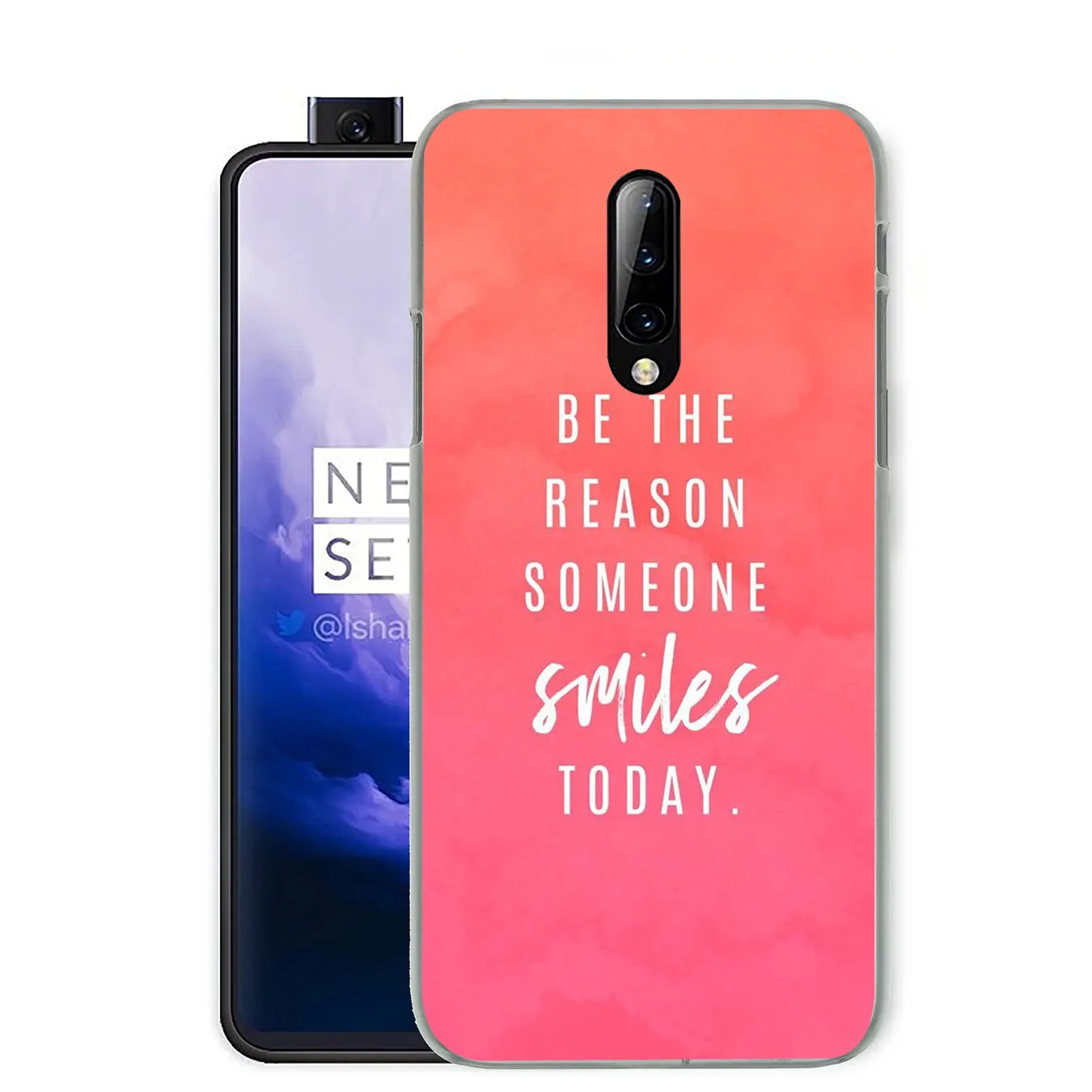 Твердый пластиковый чехол для мобильного телефона с надписью Good Vibes Only Love Oneplus 7 7T