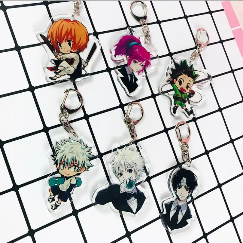 Аниме HUNTER X Killua Irumi Hisoka Милая акриловая фигурка подвеска брелок Коллекционная