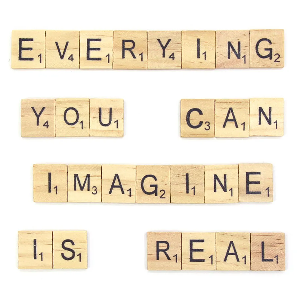 100pcs/set Wooden Letter Alphabet Blocks DIY Crafts For Baby Name Letters And Numbers Puzzle Toys Children Home Decor |
