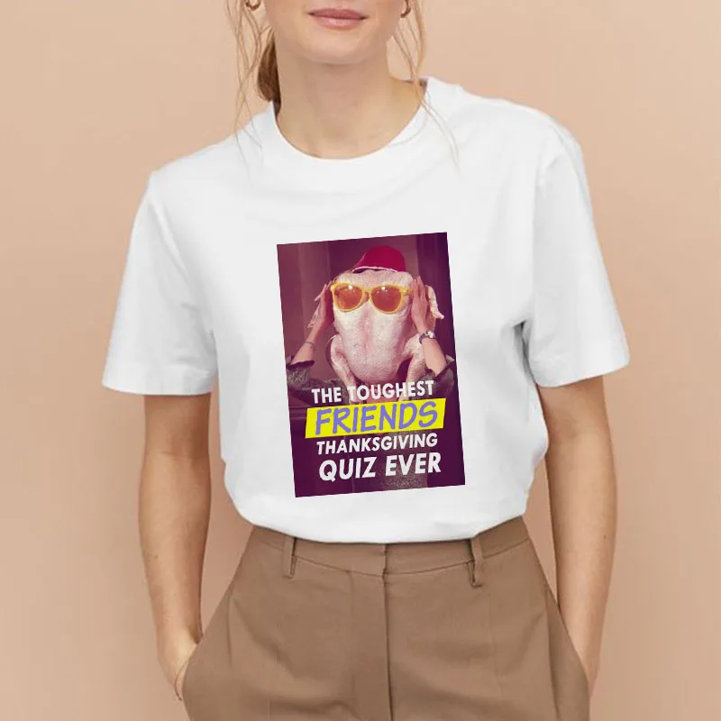 Свободное платье футболка с надписью ТВ шоу Friends (аксессуары для женщин короткий