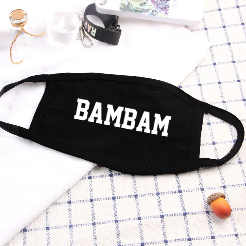 Got7 альбом волчок Lullayb Пылезащитная хлопковая маска для лица Bambam JINYOUNG MARK JACKSON yugyyeom унисекс маска LJJ681 - Цвет: BAMBAM