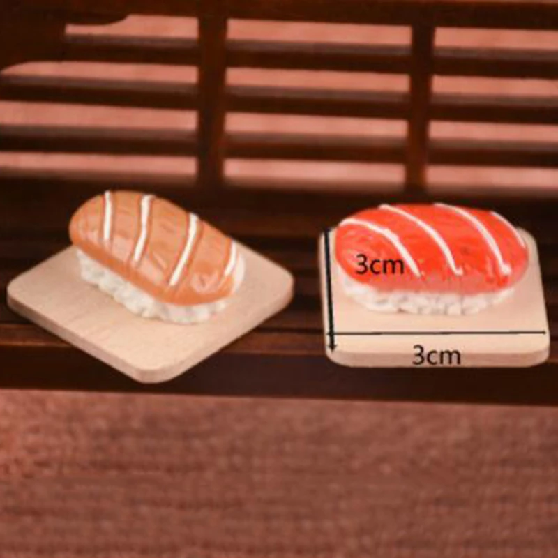 

1:12 DollHouse Miniature Simulation Sushi Bread Model Accessories Kitchen Toy
