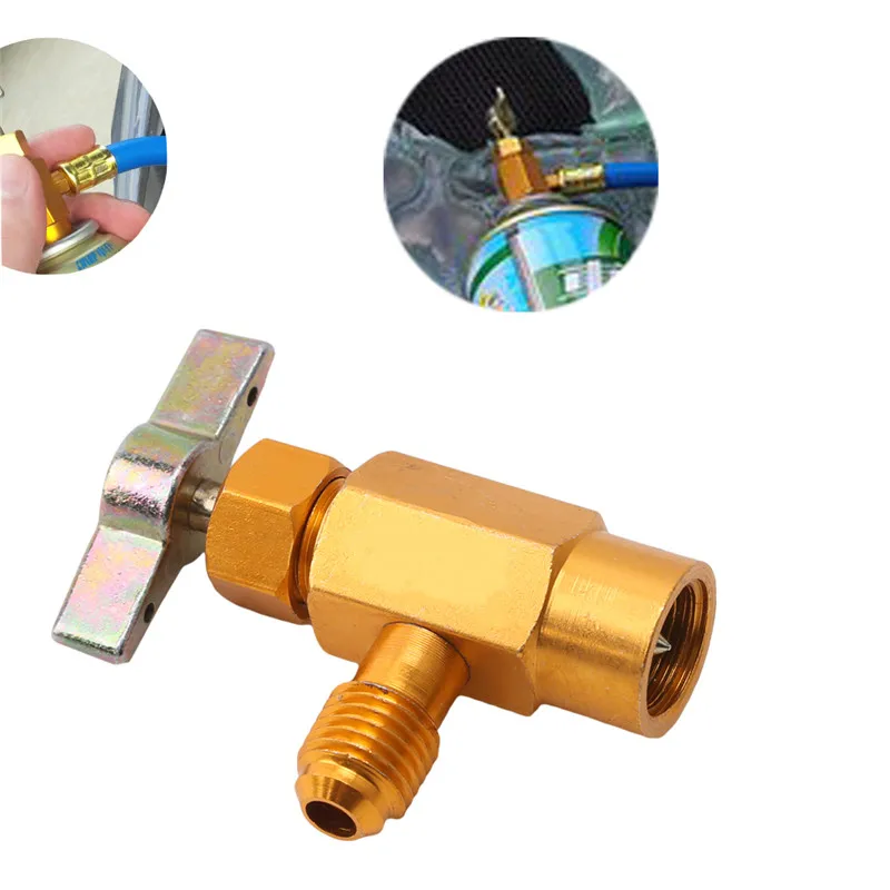 1 шт. автомобильный Кондиционер заправка хладагента кран клапан открывалка для