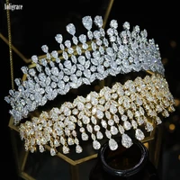 queen bridal cubic zirconia tiaras for wedding bride princess quinceanera pageant crowns prom party heapieces hair accessories