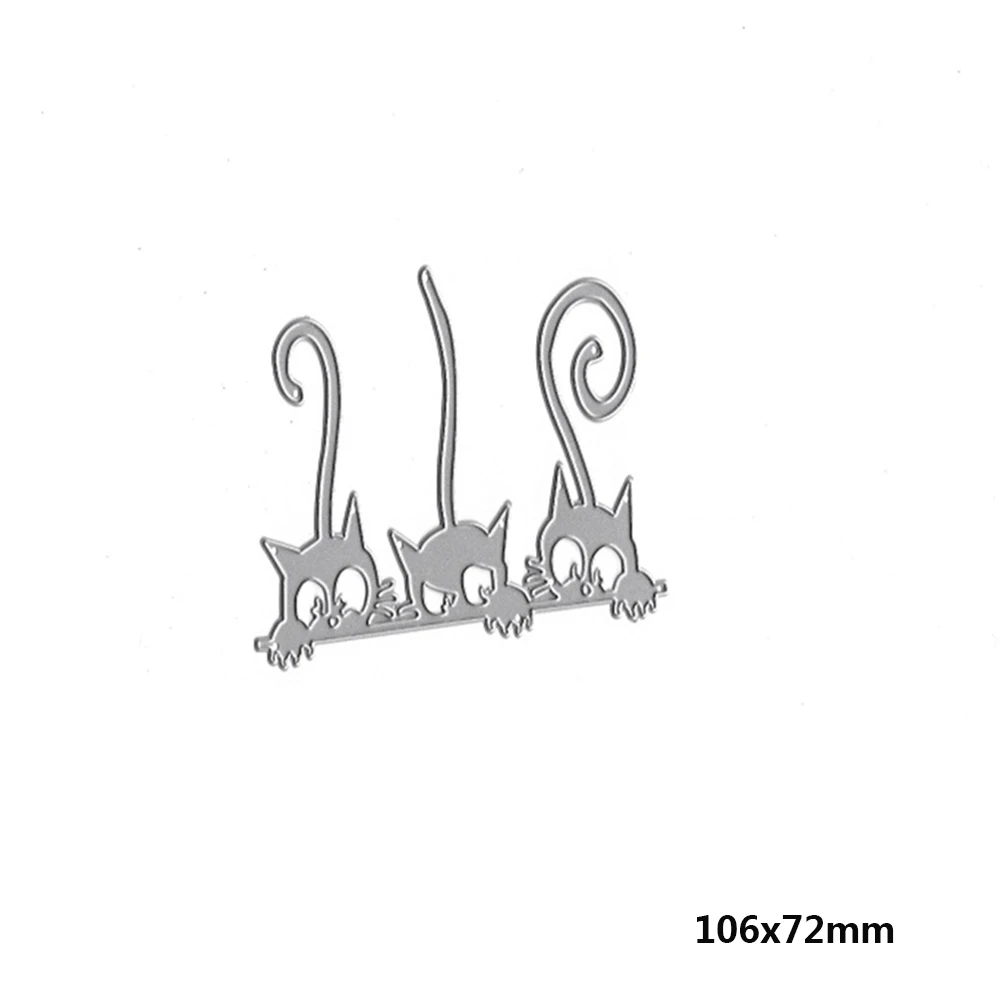 Маленький кот рождественские штампы Скрапбукинг новое поступление
