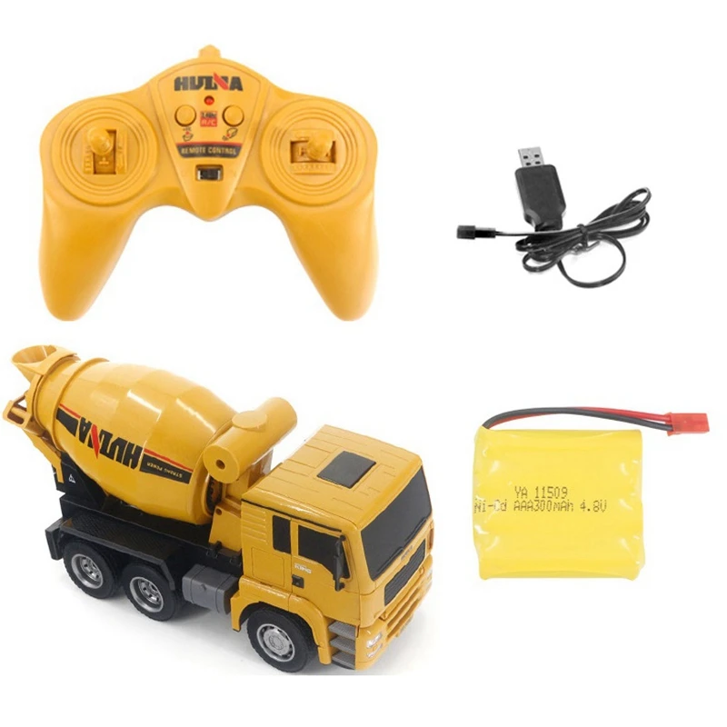 

HUINA 1333 1:18 2.4G Remote Control Concrete Mixer Engineering Truck Light Construction Vehicle Toys Gifts for Children