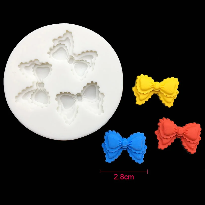 

3 Bows Bowknot Silicone Sugarcraft Mold Chocolate Cupcake Baking Fondant Cake Decorating Tools