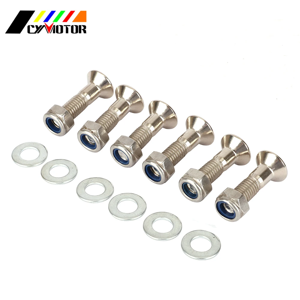 6 шт. винты для мотоцикла YAMAHA HONDA KTM KAWASAKI SXF XCW SX KXF CR WR YZ YZF WRF | Автомобили и мотоциклы