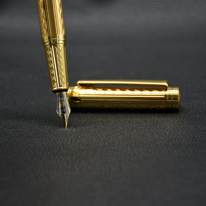 Ручка перьевая 0 5 мм с золотистыми/серыми чернилами 1 шт. | Канцтовары для офиса и
