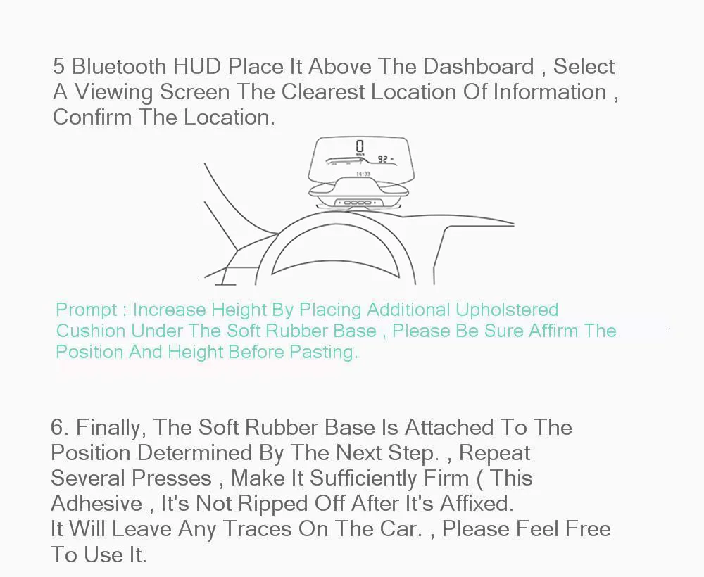 Xiaomi Mijia Carrobot Intelligence Car Hud Head Up Bluetooth Version Display OBD Driving Data Overspeed Warning System