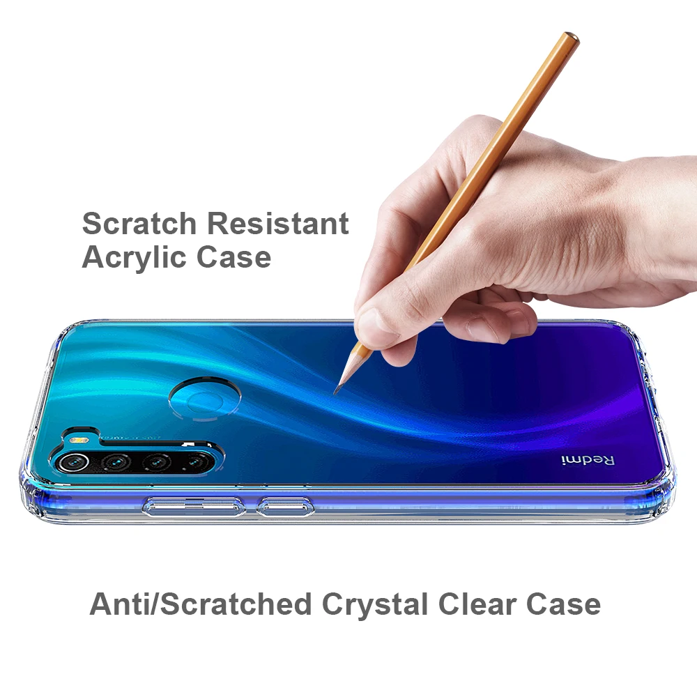 Мягкий Силиконовый ТПУ/ПК чехол для Xiaomi Redmi Note 8 Pro чехлы оболочка ударопрочный