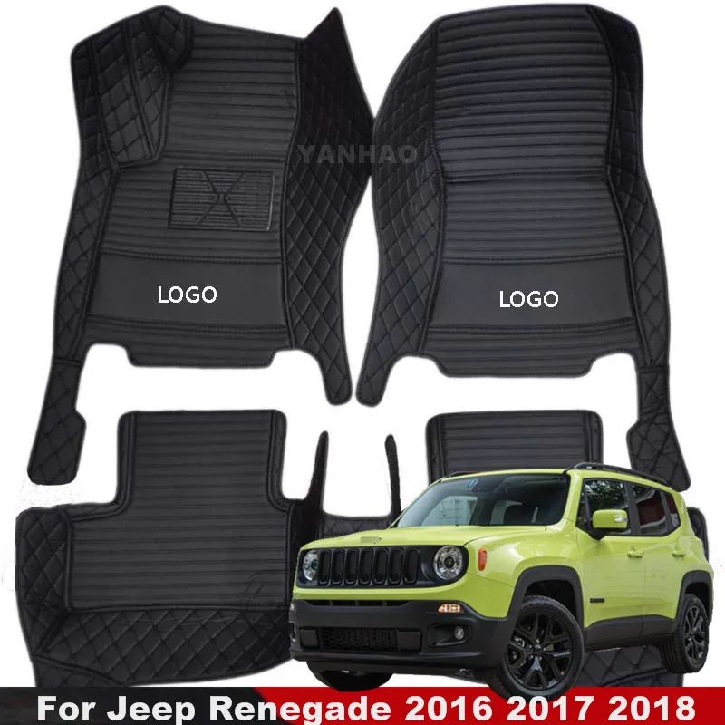 Автомобильные коврики для Jeep Renegade 2016 2017 2018 Пользовательские коврик авто