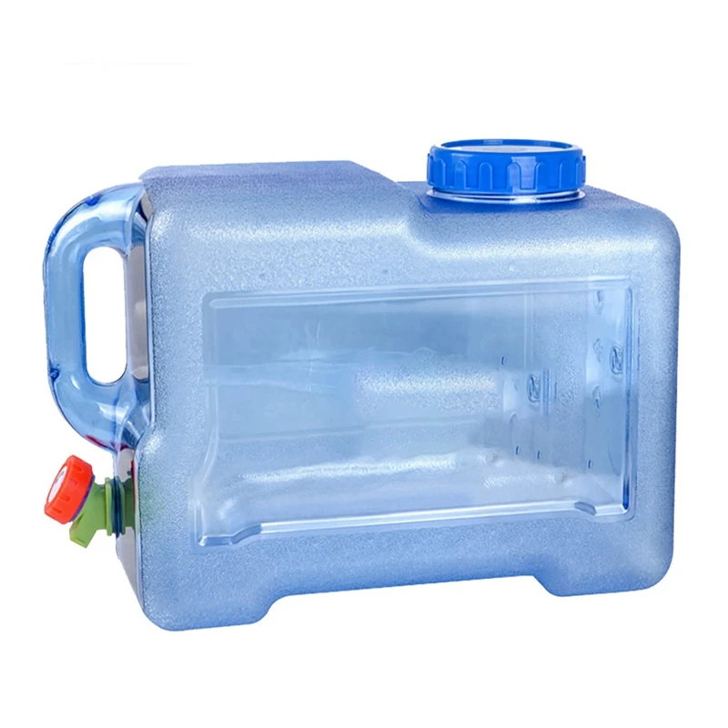 

22L Car Water Storage Bucket Portable Water Container Outdoor Large Capacity Water Bottle with Faucet Camping