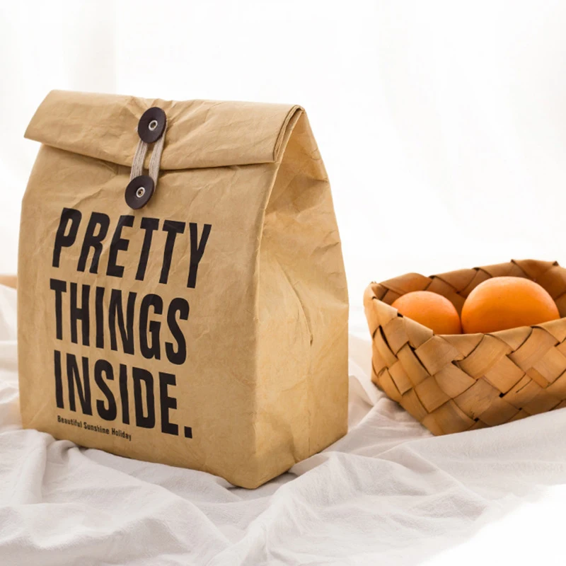 

GOPLUS 2021 New Canvas Functional Lunch Box Portable Insulated Canvas Lunch Bag Thermal Food Picnic Lunch Bags For Women Kids