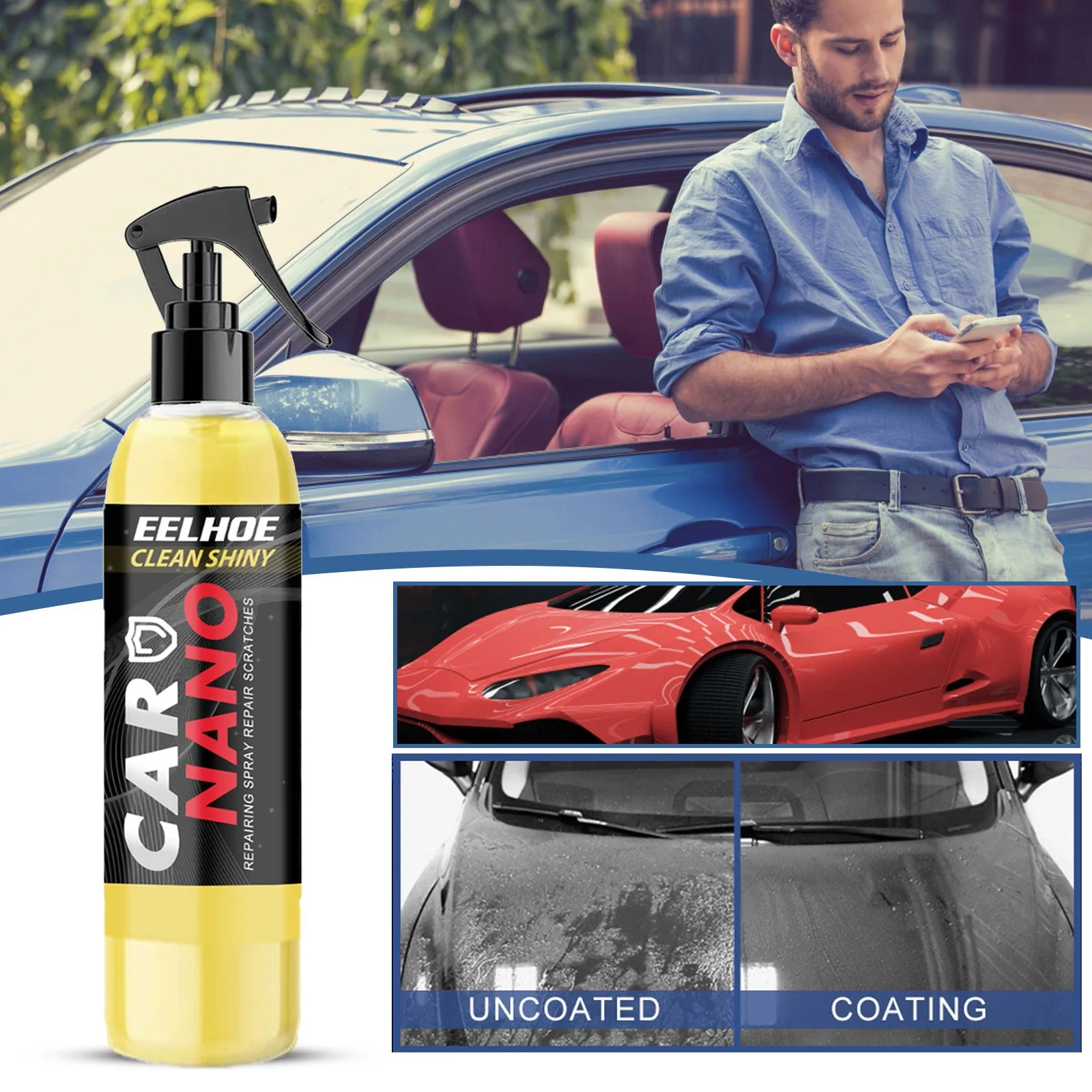

Car Liquid Ceramic Coat Super Hydrophobic Glass Coating Set Polysiloxane And Nano Materials Car Nano Ceramic Coating Agent