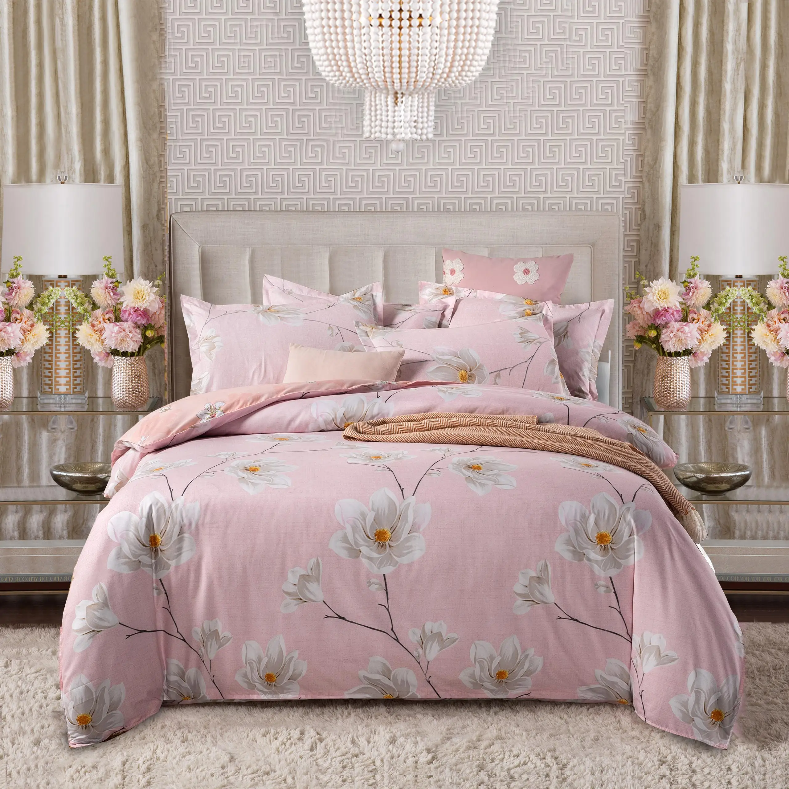 

25 bedding set 5 size Stripe heart black bed linen 4pcs/set duvet cover set Pastoral bed sheet AB side duvet cover 2019 bed