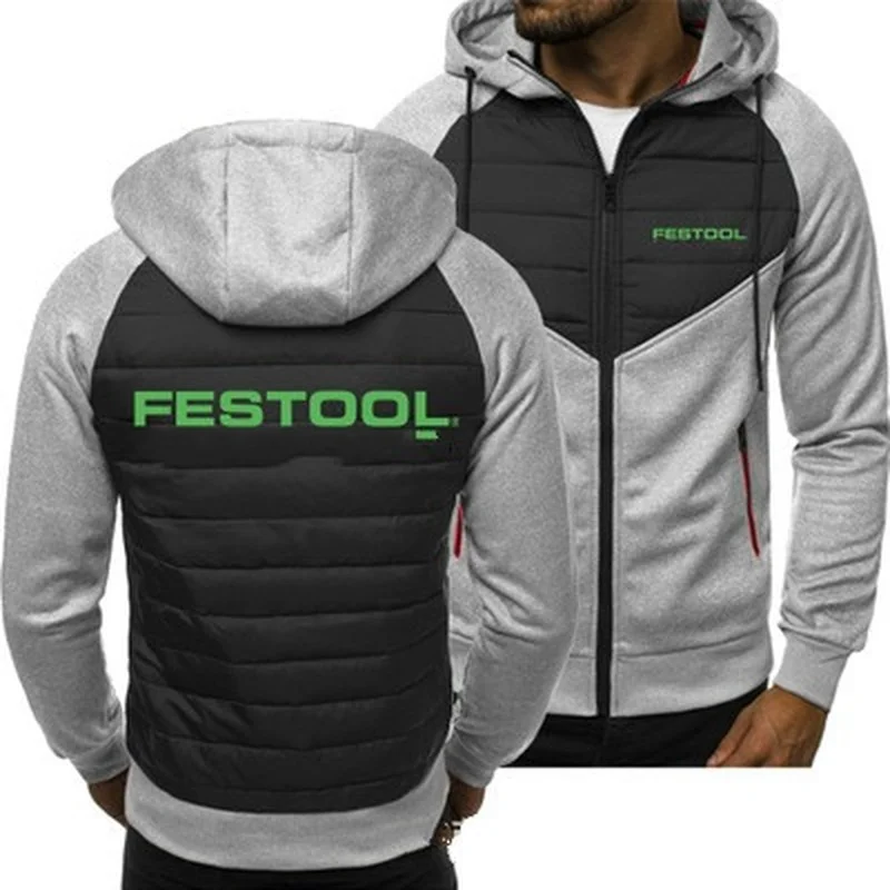 2021 New Men Hoodies for Festool Tools logo Spring Autumn Jacket Casual Sweatshirt Long Sleeve Zipper Hoody