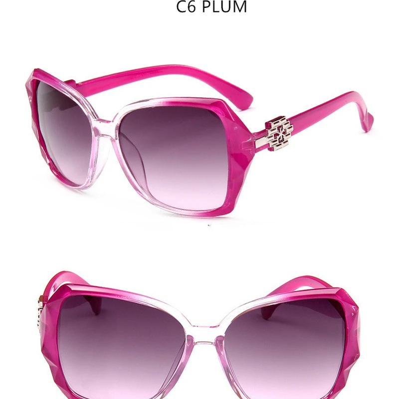 Модные солнцезащитные очки с большой оправой для женщин 2020 Роскошные брендовые