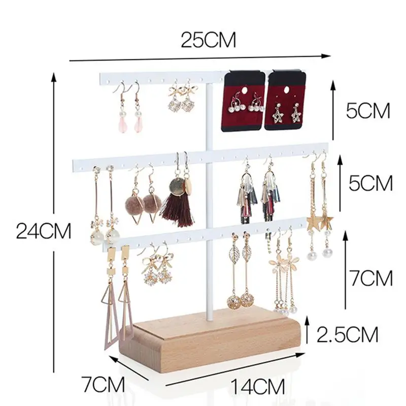 

Earring Holder Jewelry Storage Rack Creative Jewelry Hanging Display Stand OrnamentsAccessories For Earring Ring Necklace