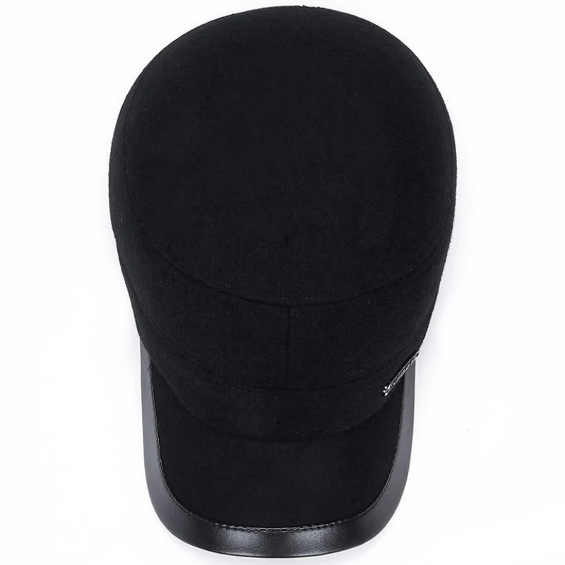 Высококачественная Мужская бейсболка с ушами зимняя шапка Снэпбэк кепки плоским